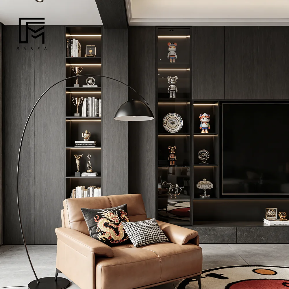 Metal-framed Display Bookcase for international furniture procurement