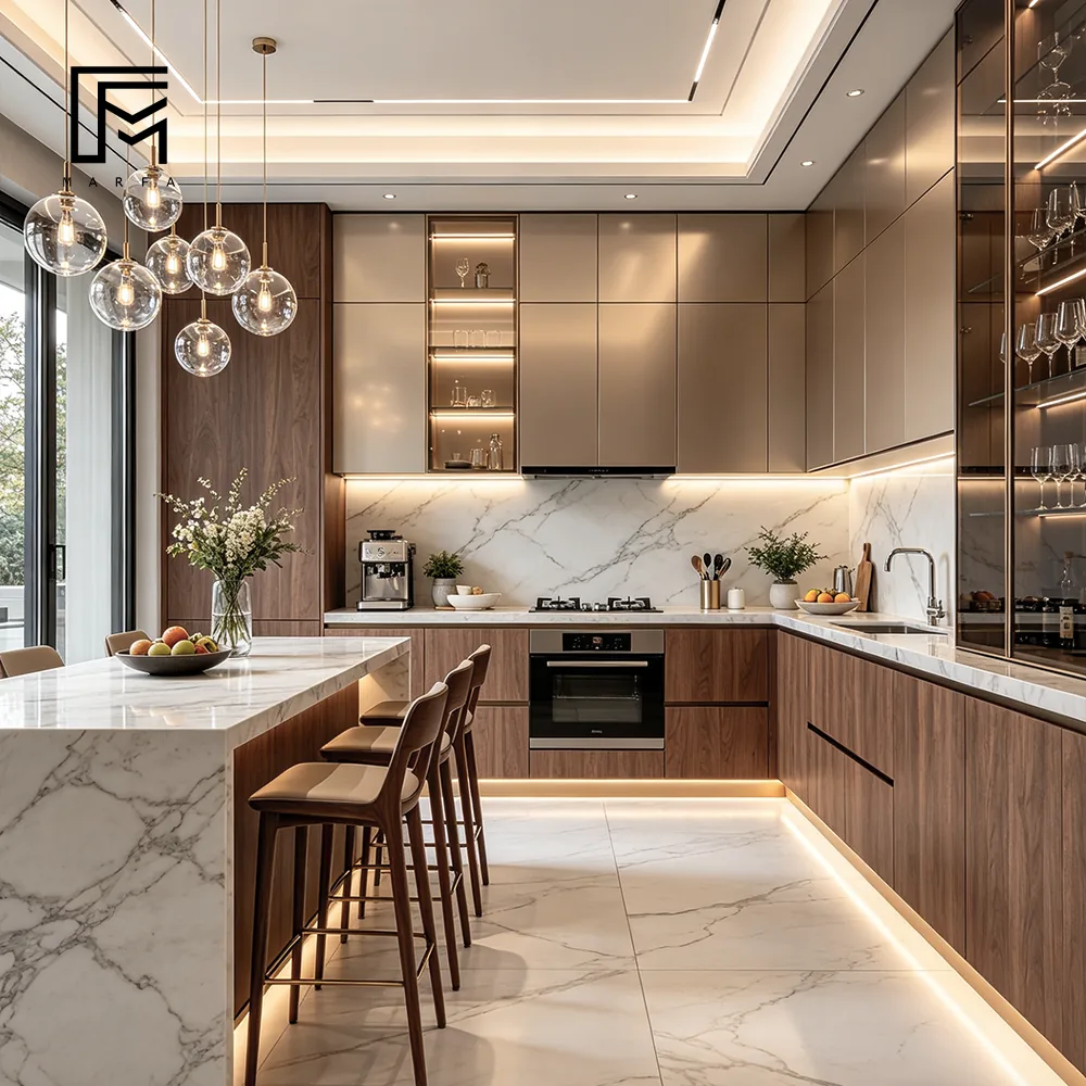 Open Kitchen Display for international furniture procurement