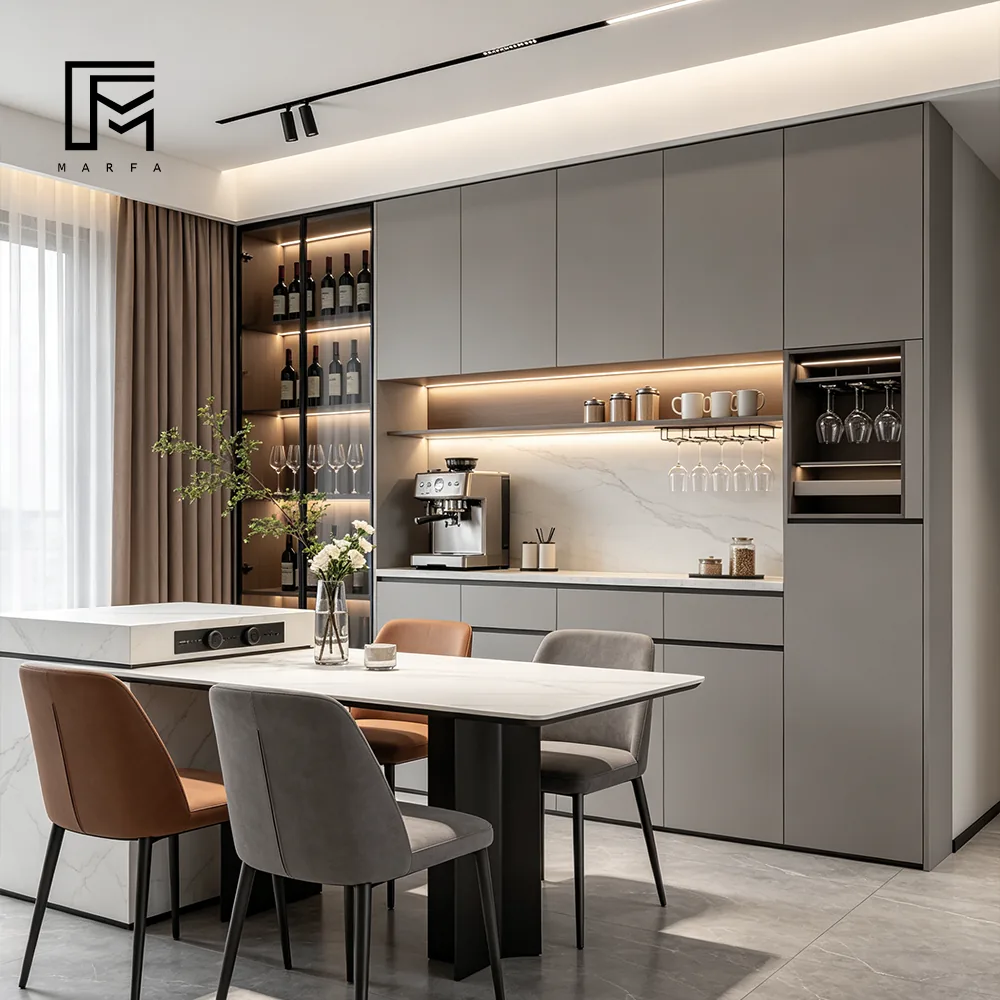 Built-in Bottle Storage for international furniture procurement
